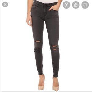 Parker Smith Gray Distressed Skinny Jeans